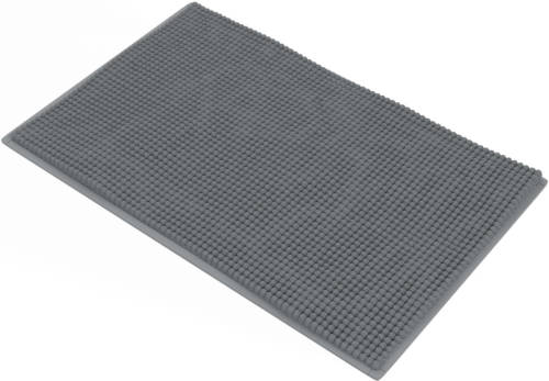 Loti Living Badmat Antislip - Douchemat - Badmat Badkamer - Vloermat - Chenille badmat - Antraciet - 50x80 cm