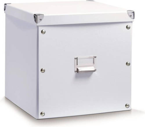 Zeller - Storage Box, cardboard, white