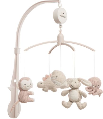 Baby's Only Muziekmobiel - Animals/Old Pink Warm Linen