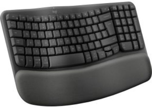 Logitech Wave Keys toetsenbord RF-draadloos + Bluetooth AZERTY Belgisch Grafiet