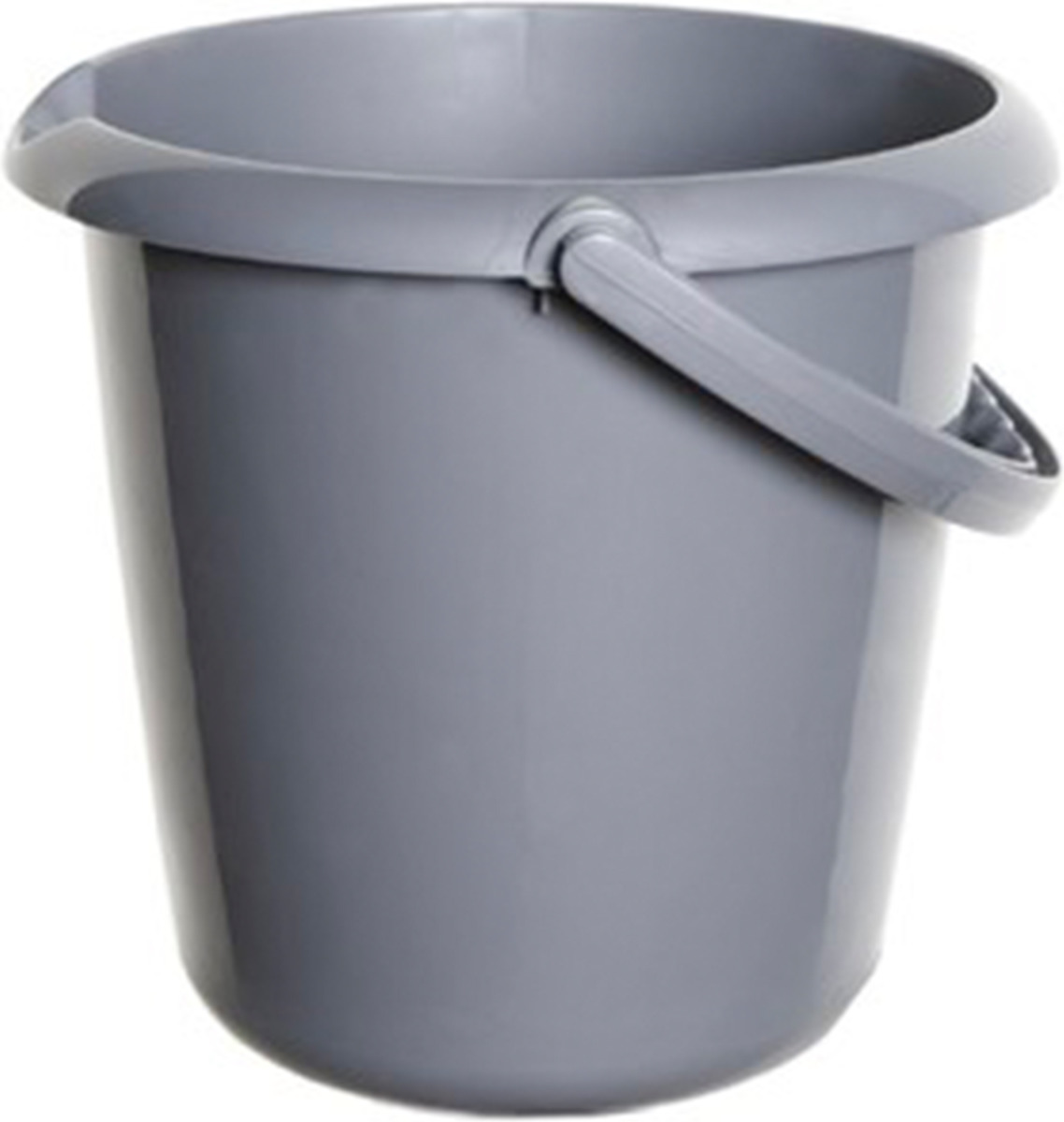 Whitefurze Emmer - 5 liter - Kunststof - Grijs - 25 x 25 x 22 cm