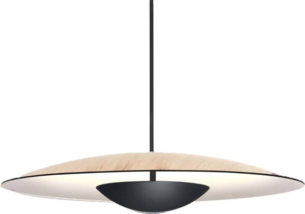 Marset Ginger LED hanglamp Triac Ø20cm eiken/wit