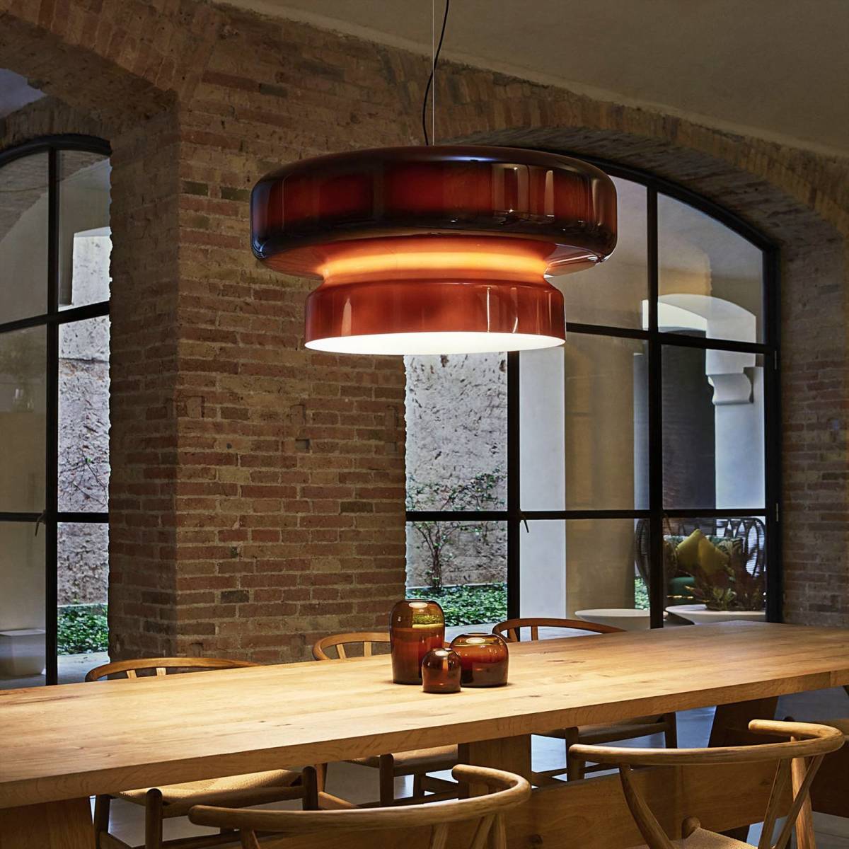 Marset Bohemia LED hanglamp, Triac, barnsteen