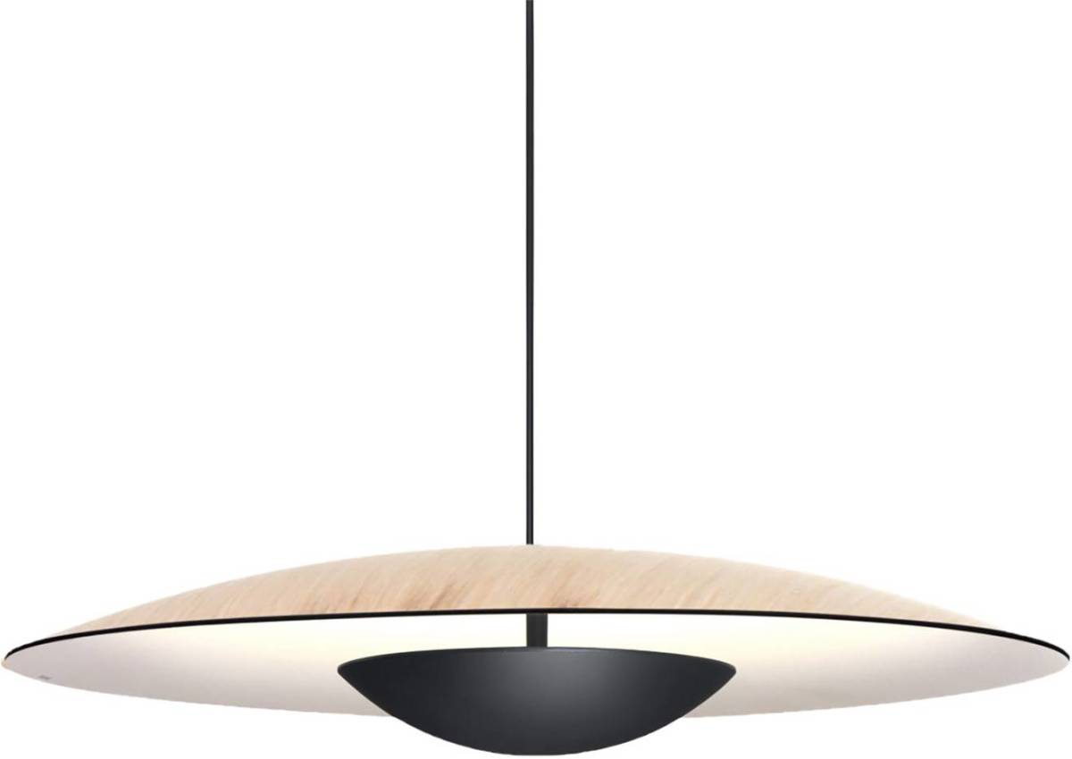 Marset Ginger LED hanglamp Triac Ø32cm eiken/wit