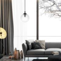 EMIBIG LIGHTING Hanglamp Glassy, 1-lamp, centraal, helder