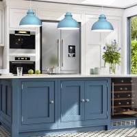 Eko-Light Hanglamp Corin van metaal, blauw