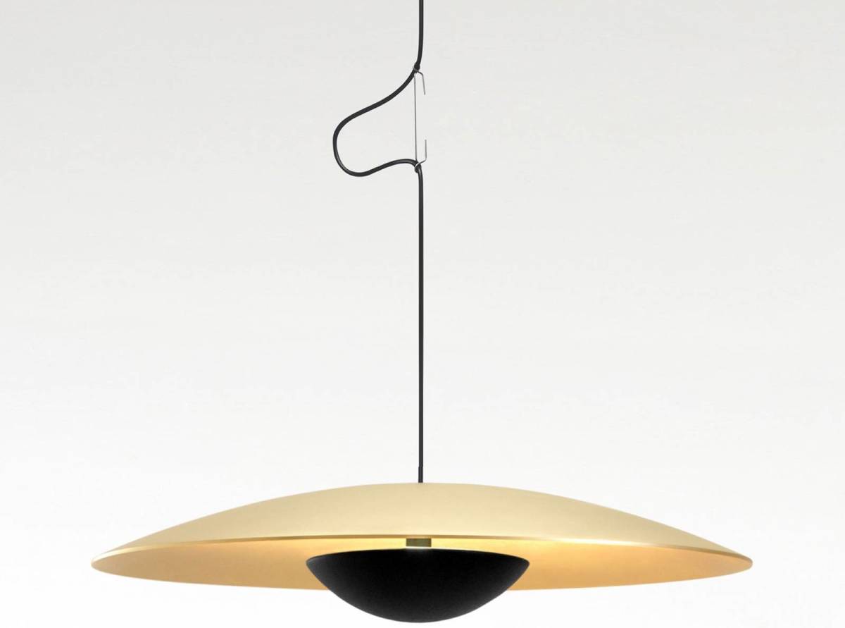 Marset Ginger LED hanglamp, Triac Ø42cm messing