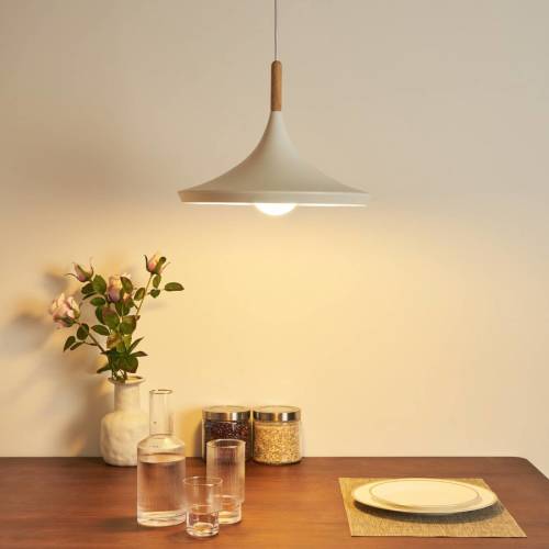 Pauleen Pure Shine hanglamp, wit/hout