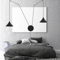 EMIBIG LIGHTING Hanglamp Ramo, 2-lamps, zwart