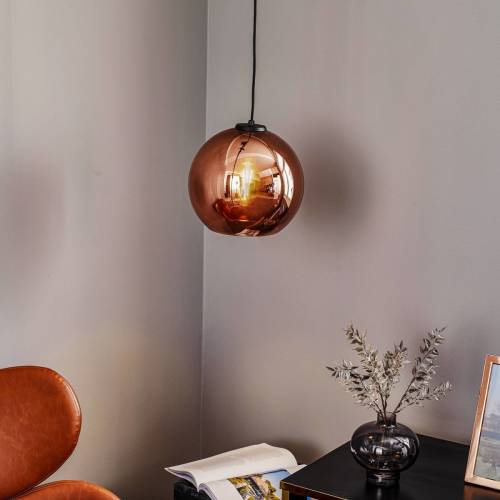 Nowodvorski Lighting Hanglamp Polaris, gespiegeld glas, koper