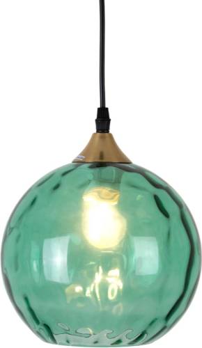 HOLLÄNDER Hanglamp Lucca 1-lamp glazen kap groen