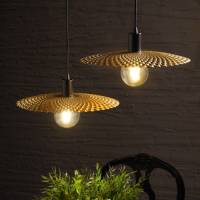 ONLI Hanglamp Piattino zwart/goud Ø 28 cm