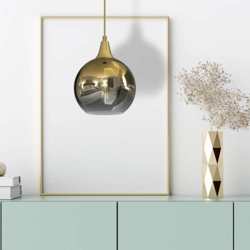Eko-Light Hanglamp Monte van glas, 1-lamp, goud