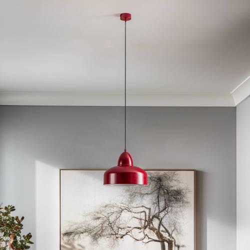 ALDEX Hanglamp Mille, 1-lamp, wijnrood