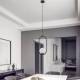 ALDEX Hanglamp Dione, 1-lamp, zwart/wit