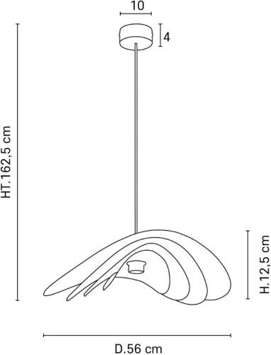 Market Set Selenitis hanglamp, Ø 56 cm