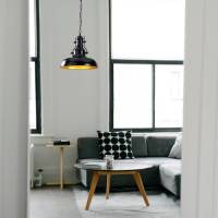 Opviq Hanglamp Berceste 200-S Ø32cm zwart/goud