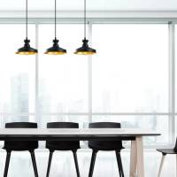 Opviq Hanglamp Berceste 182-S1 3-lamps zwart/goud