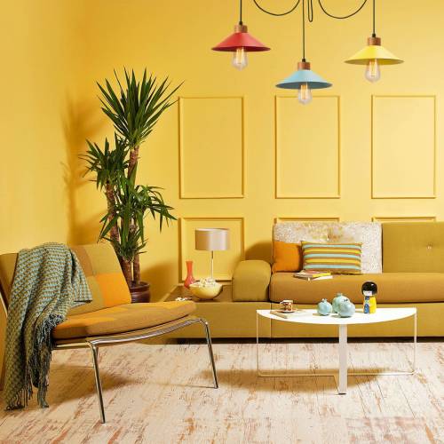 Opviq Hanglamp Manavgat N-553 3-lamps geel/blauw/rood