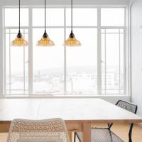 Opviq Hanglamp Dilberay 326-S 3-lamps zwart/amber