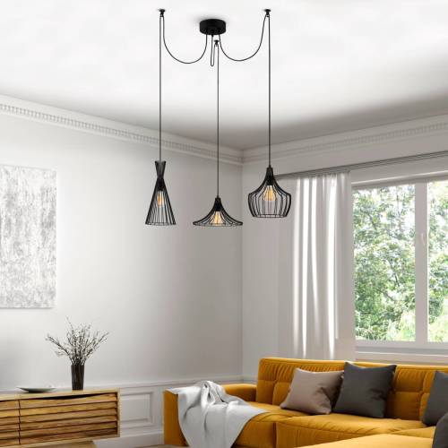 Opviq Hanglamp Mezopotamya N-1291 3-lamps zwart