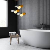 Opviq Hanglamp Vatoz 6142 3-lamps rondel zwart opaalglas