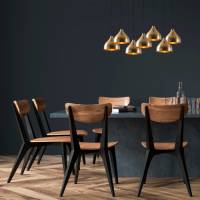 Opviq Hanglamp Tattoo 6222 7-lamps goud
