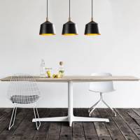 Opviq Hanglamp Saglam 3778 3-lamps lineair zwart/goud
