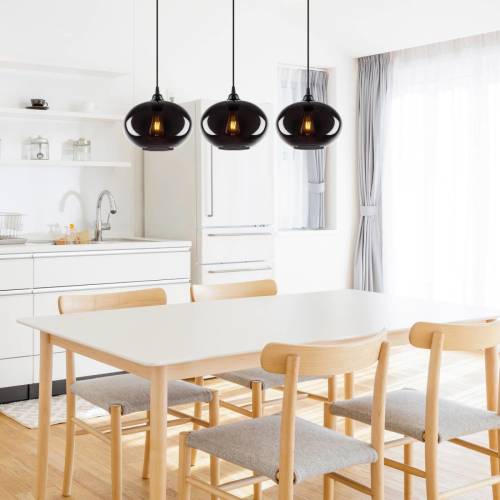 Opviq Hanglamp Smoked 052 3-lamps lineair glas Ø27cm