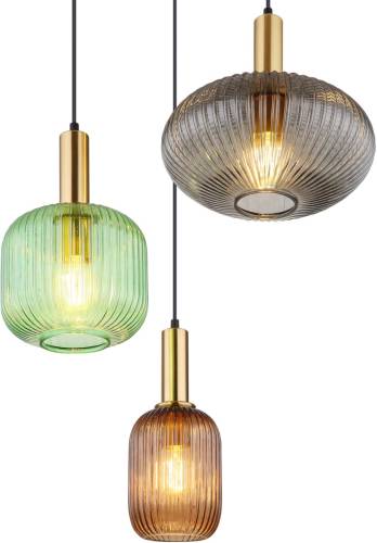 GLOBO Hanglamp Normy, 3-lamps, Ø 55 cm