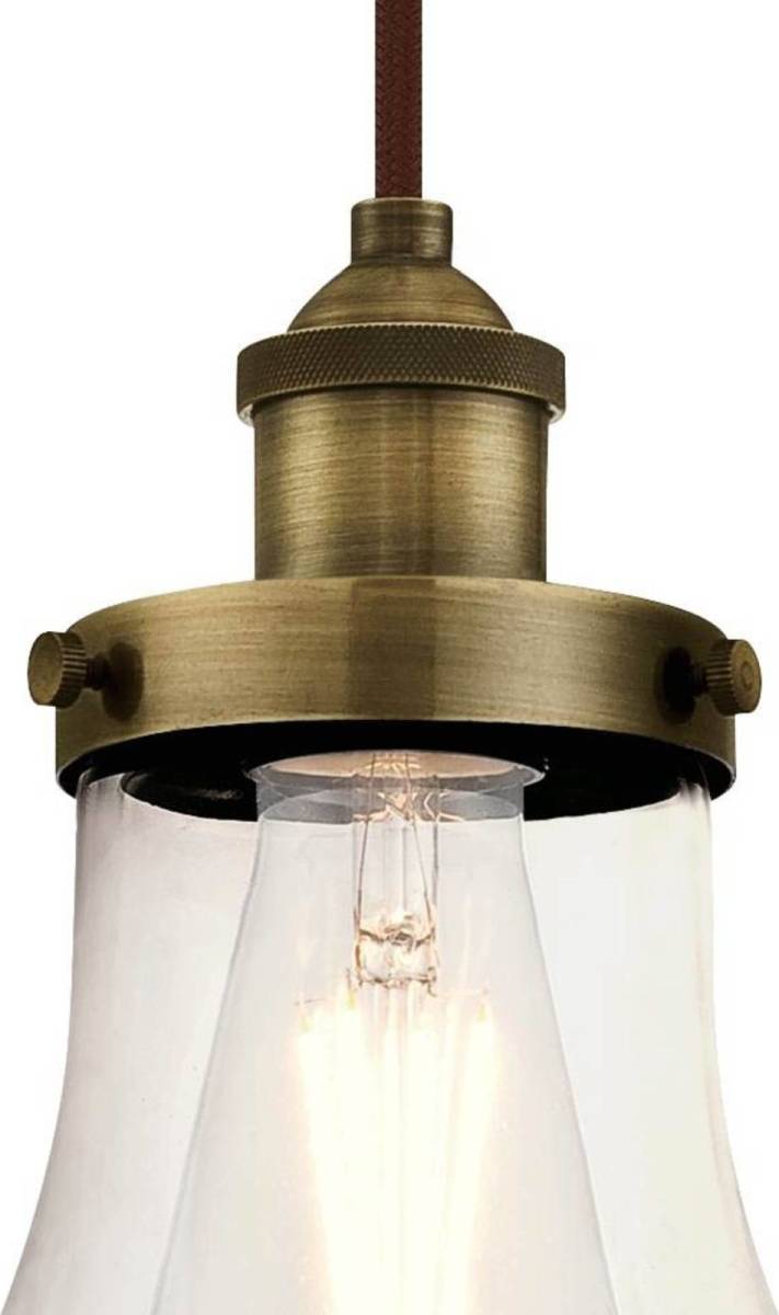 Westinghouse 633 hanglamp, messing, helder