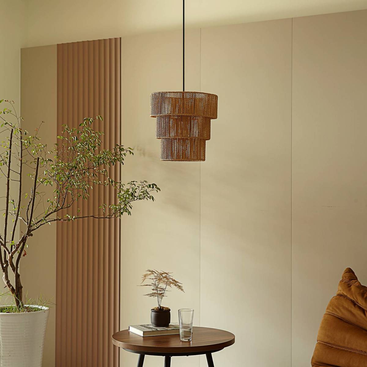 Lindby Elvoria hanglamp van Gras Ø 30 cm