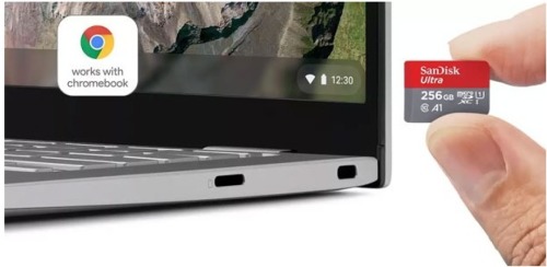 Sandisk MicroSDXC Ultra 256GB voor Chromebooks Micro SD-kaart