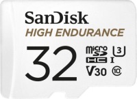 Sandisk MicroSDHC High Endurance 32GB incl SD adapter Micro SD-kaart Wit