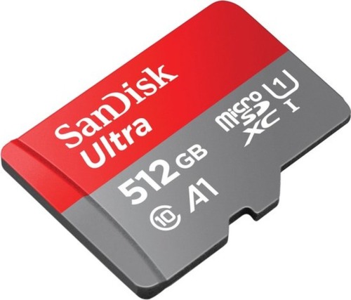 Sandisk MicroSDXC Ultra 512GB 150mb/s C10 - SDA UHS-I Micro SD-kaart Grijs