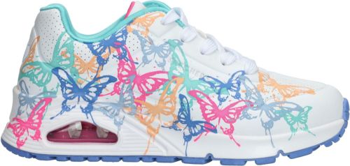 Skechers Uno Gen1 Butterfly Zooms Sneaker Meisjes Wit/Multi