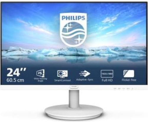 Philips V Line 241V8AW/00 LED display 60,5 cm (23.8 ) 1920 x 1080 Pixels Full HD LCD Wit