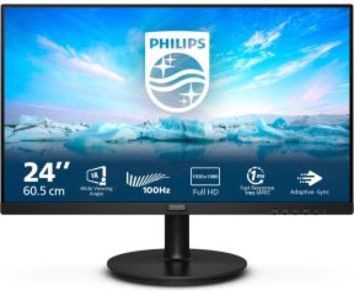 Philips V Line 241V8LAB/00 LED display 60,5 cm (23.8 ) 1920 x 1080 Pixels Full HD LCD Zwart