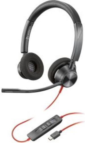 HP POLY 8X220AA hoofdtelefoon/headset Bedraad Hoofdband Zwart