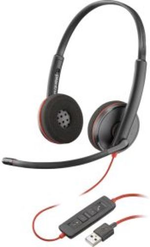 HP Blackwire C3220 UC Headset Bedraad Handheld Kantoor/callcenter USB Type-A Zwart