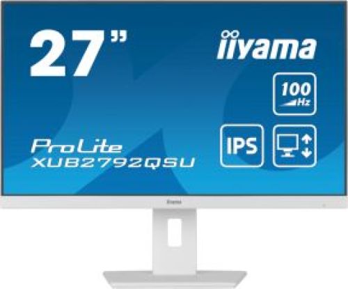 iiyama ProLite XUB2792QSU-W6 computer monitor 68,6 cm (27 ) 2560 x 1440 Pixels Wide Quad HD LED Wit