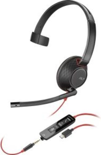 HP 805H4A6 hoofdtelefoon/headset Bedraad Hoofdband Kantoor/callcenter USB Type-C Zwart