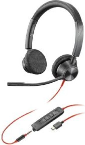 HP 8X221AA hoofdtelefoon/headset Bedraad Hoofdband Kantoor/callcenter USB Type-C Zwart
