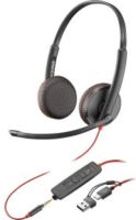 HP 8X229A6 hoofdtelefoon/headset Bedraad Hoofdband Kantoor/callcenter USB Type-C Zwart