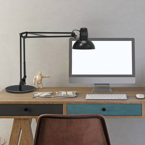 Maul Bureaulamp MAULstudy, zwart, voet