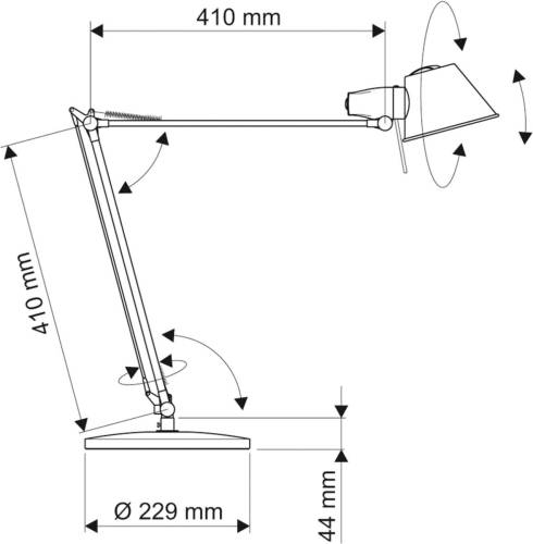 Maul rock LED bureaulamp