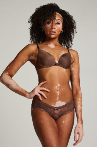 Hunkemöller Brazilian V-shape Mesh Bruin