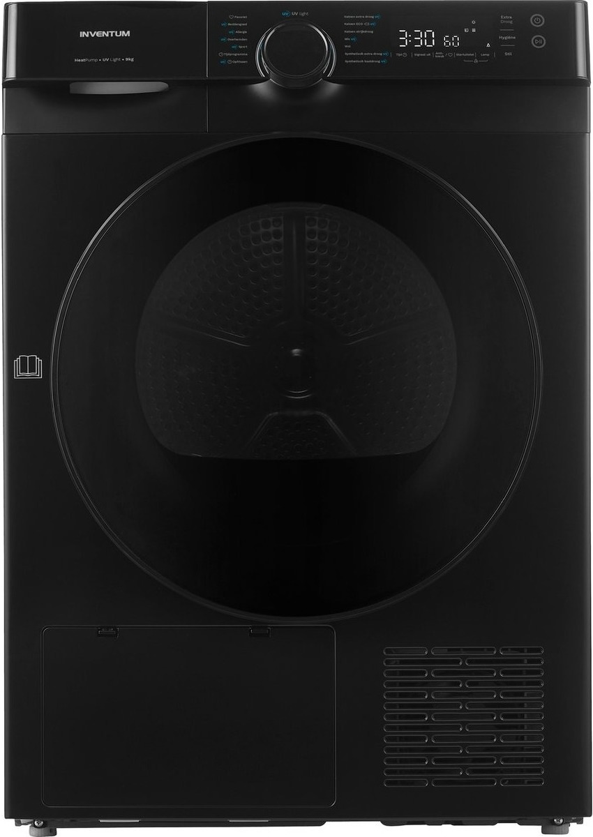 Inventum VDW9030B Warmtepompdroger Zwart