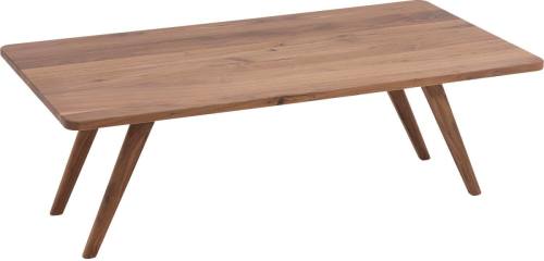 Goossens Salontafel Ferry rechthoekig, noten roodbruin, elegant chic, 110 x 36 x 60 cm