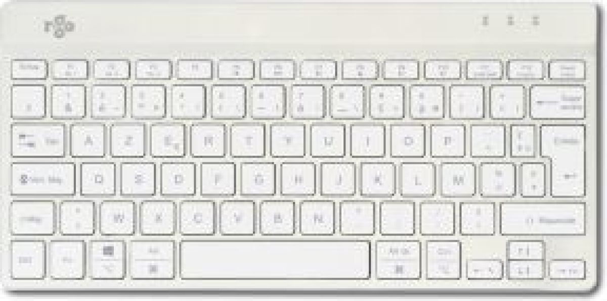R-Go Tools Compact Break R-Go toetsenbord, AZERTY (FR), bedraad, wit